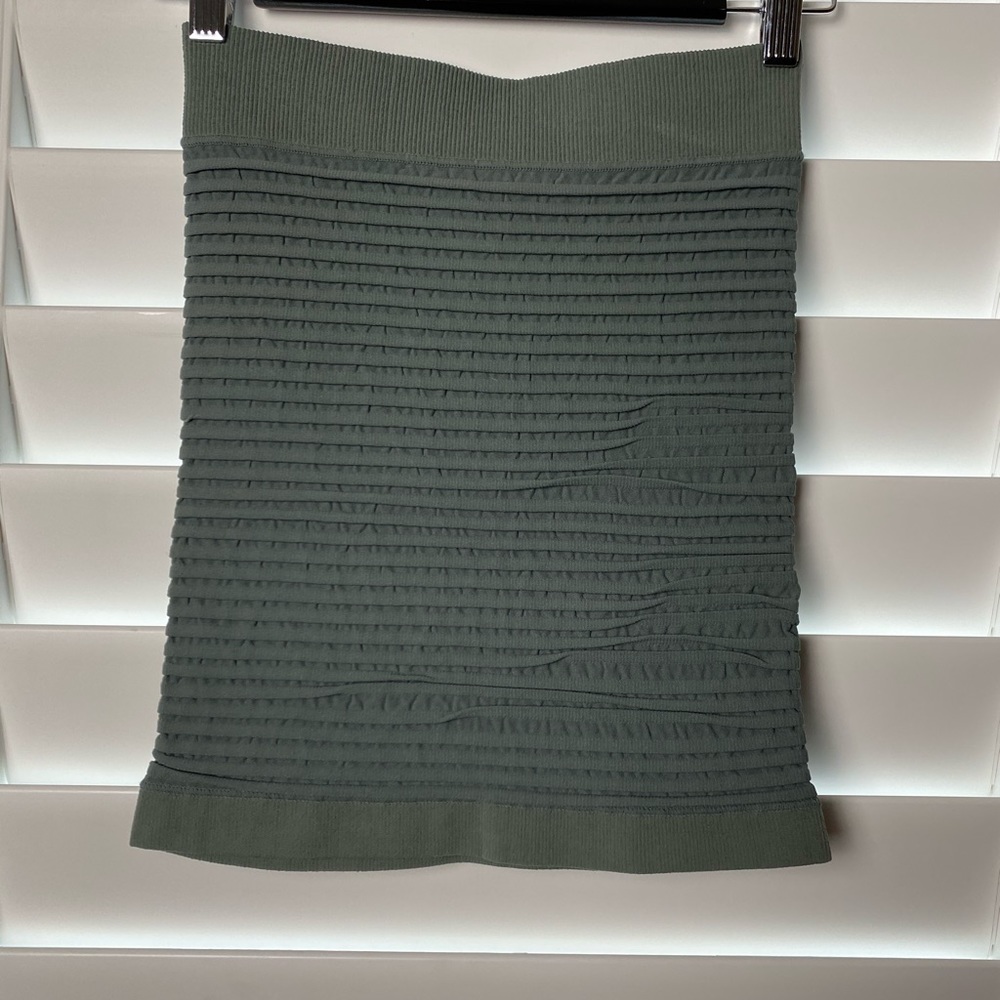 BCBGeneration Olive Green Spandex Skirt